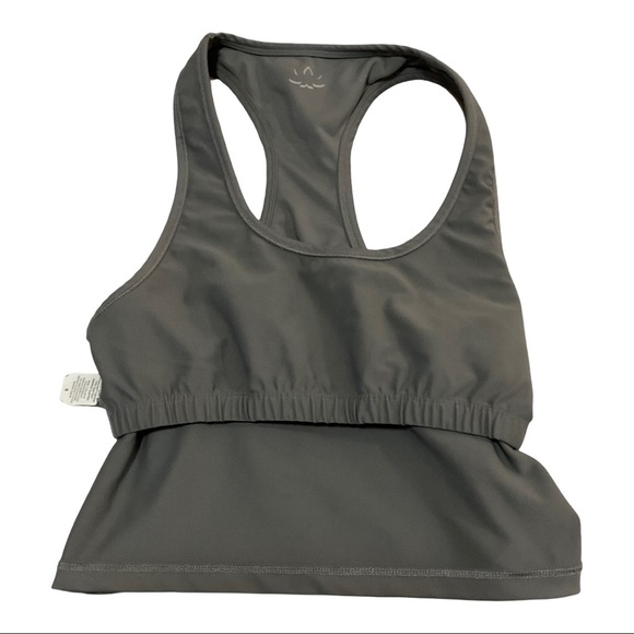 Beyond Yoga x Barre 3 Long Line Racerback Sports Bra Grey Camo Sz S and M - Picture 3 of 9